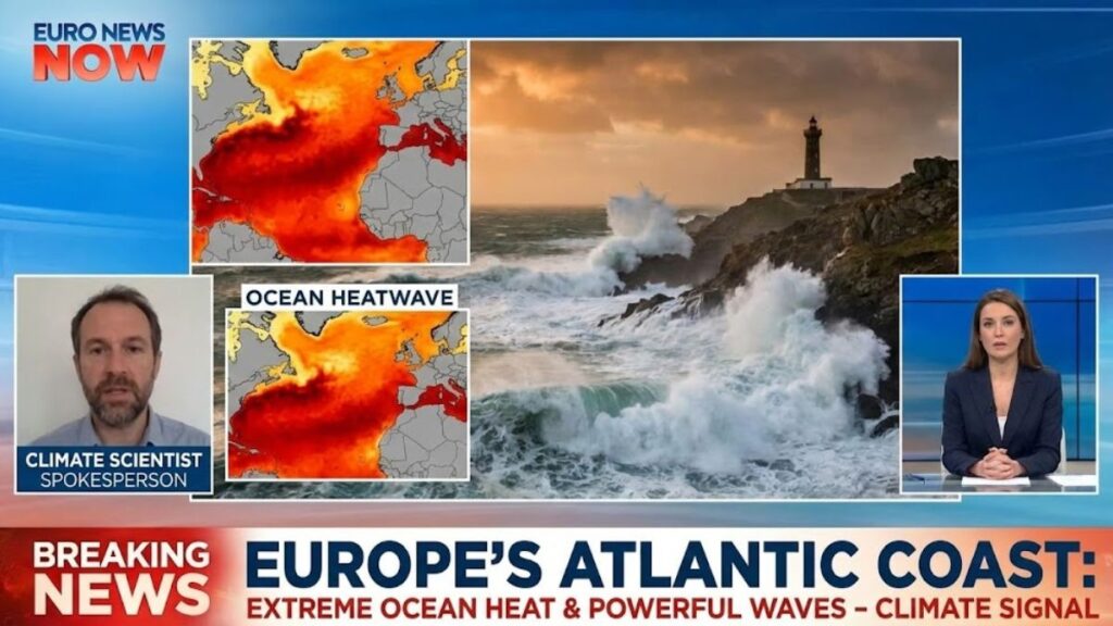 Europe’s Atlantic Coast Endures Extreme Ocean Heat and Powerful Waves in Climate Signal